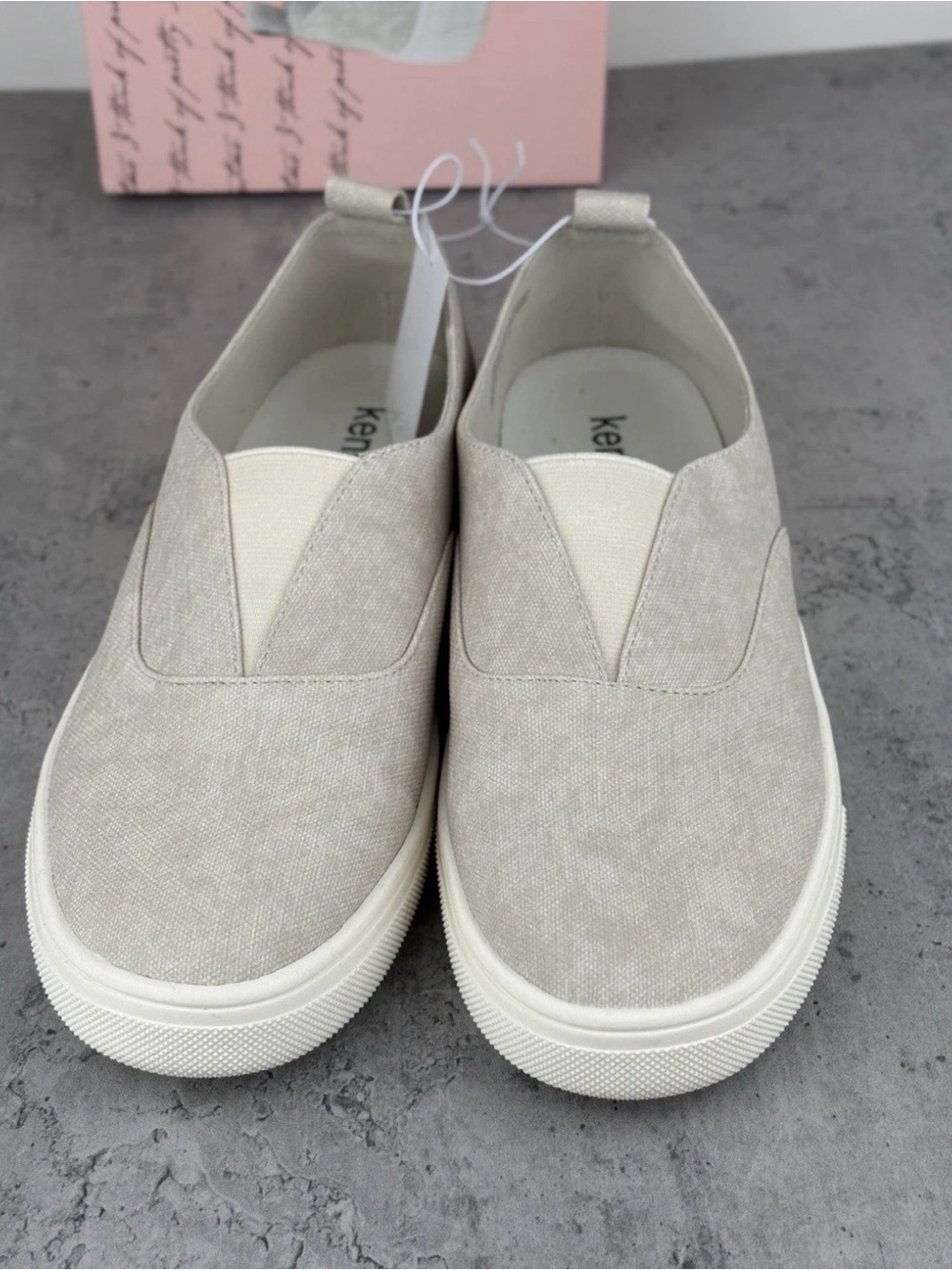 NEW Kensie Women's Salia Slip-On Shoes Beige Size 10 New In Box - Picture 3 of 5